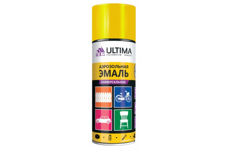 Купить Аэрозольная краска "ULTIMA" желтая универсальная 520мл RAL 1018  ULT016 фото №1